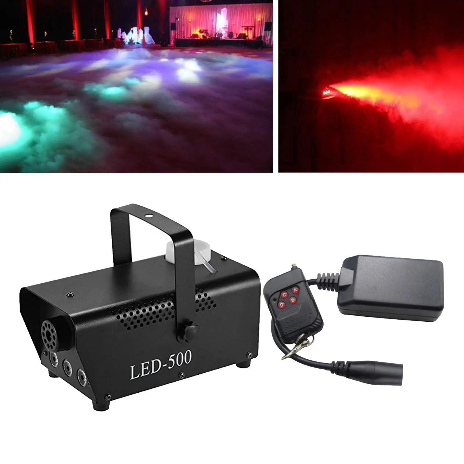 

500W Fog Smoke Machine RGB LED Lights Stage Effect Wireless Remote