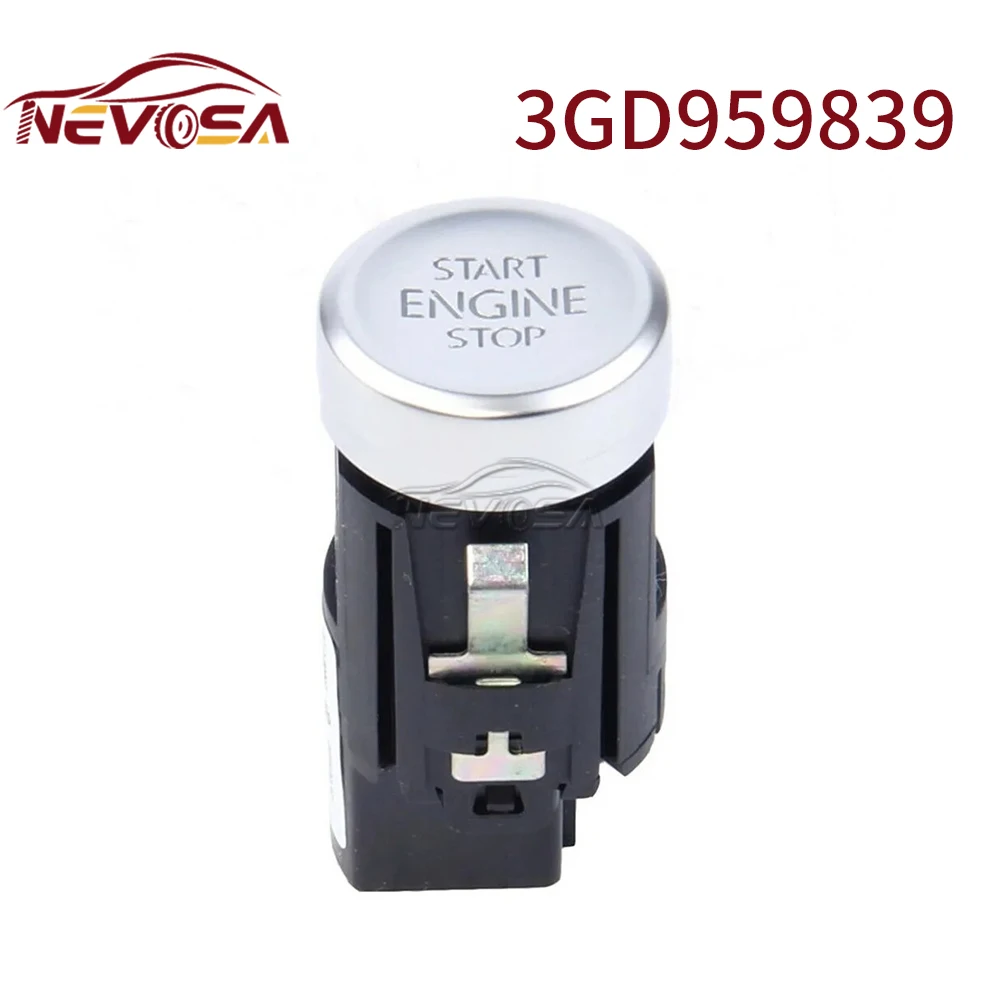 

NEVOSA 3GD959839 For VW Passat B8 Arteon 2015-2019 Engine Start Stop Switch Button 3G1959839 WZU