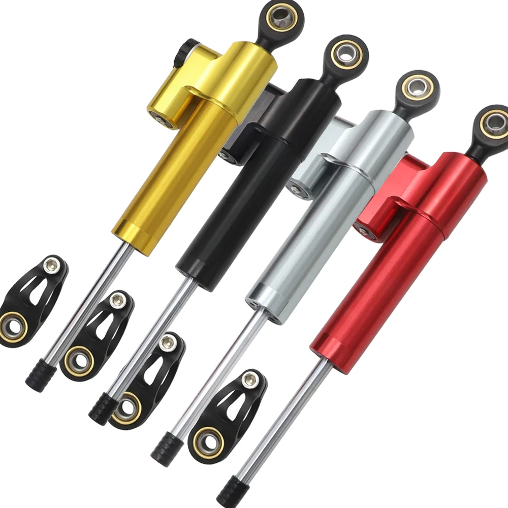 

Motorcycle Steering Damper Shock Absorber Aluminum Alloy Direction Damping Buffer Wear Resistant for Motorcycle Motorbike
