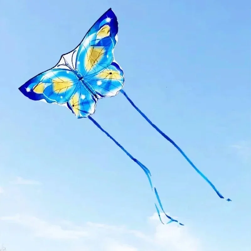 Free shipping butterfly kites flying for kids kites string line weifang kites factory flying bird professional parachute flying