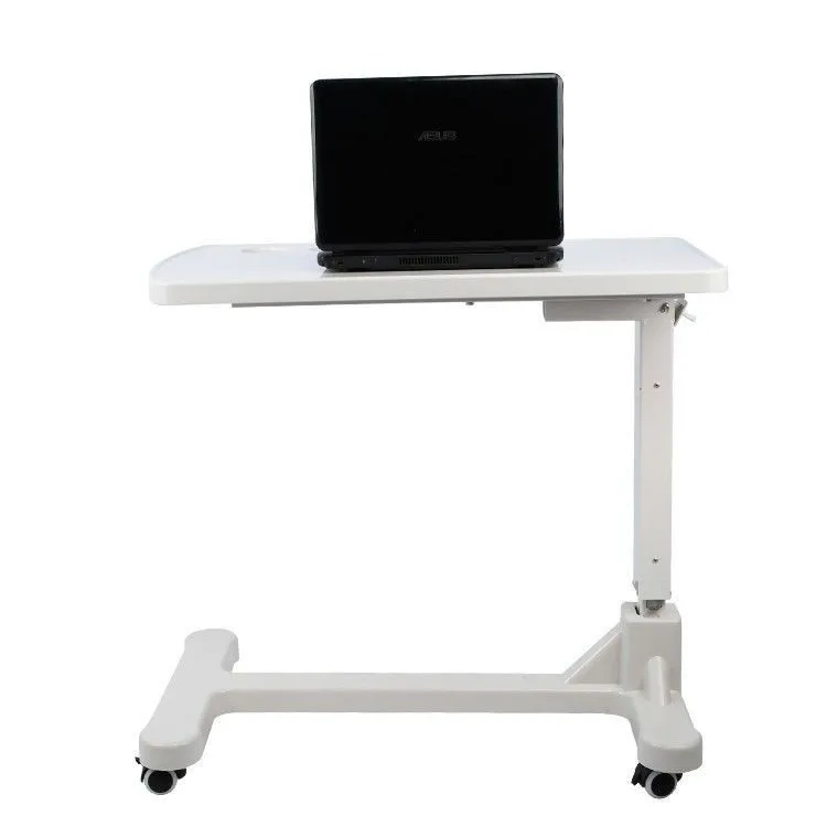أثاث المستشفى متعدد الوظائف قابل للتعديل ABS طاولة طعام متنقلة بعجلات بجانب السرير للتمريض الرعاية المنزلية استخدام المستشفى #4