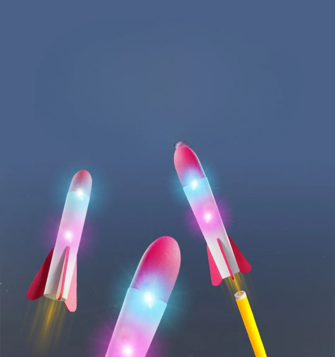 Fußpumpen-Raketenwerfer-Spielzeug, Luftbetriebener Trittraketensatz für Jungen und Mädchen, Spaßiges Garten-Hinterhof-Sportspiel, Geschenk für 14+ – Detail 4