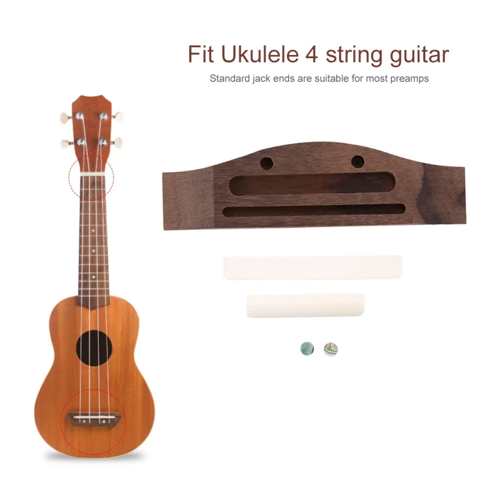 ​4mm Diameter ​Shell ​Ukulele Bridge​ ​Upper & Lower ​Ukulele Accessory Part ​Upper Bridge​ ​Bridge Components​ ​Saddle Bridge​