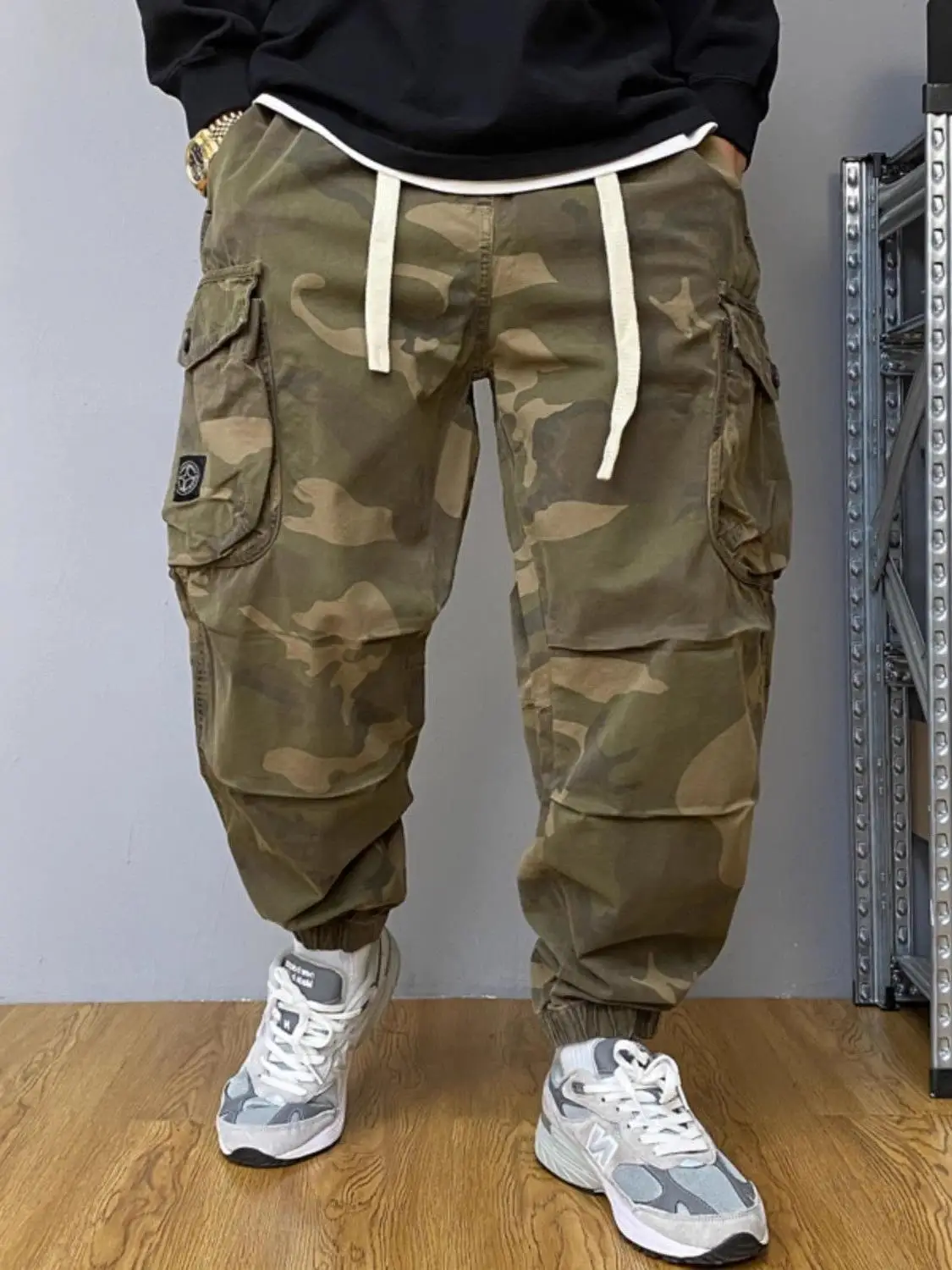 

Spring Summer Large Size American Retro Camouflage Casual Pants Men's Sports Long Trousers Outdoor Workwear Trendy Brand