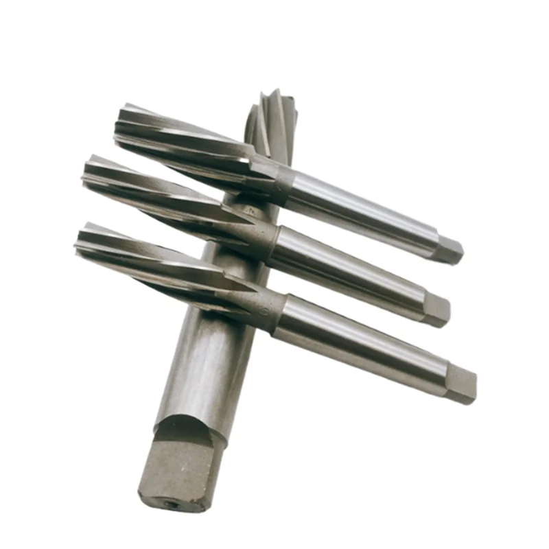 1: 10 spiral groove taper machine reamer HSS taper shank reamer 8-46mm, used for cutting and grinding holes in machine tools