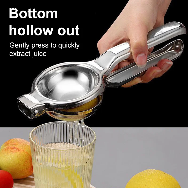 Stainless Steel Manual Juicer Processor Lemon Squeezer Orange Fruit Household Lemon Clip Fruit Pressing Kitchen Accessories