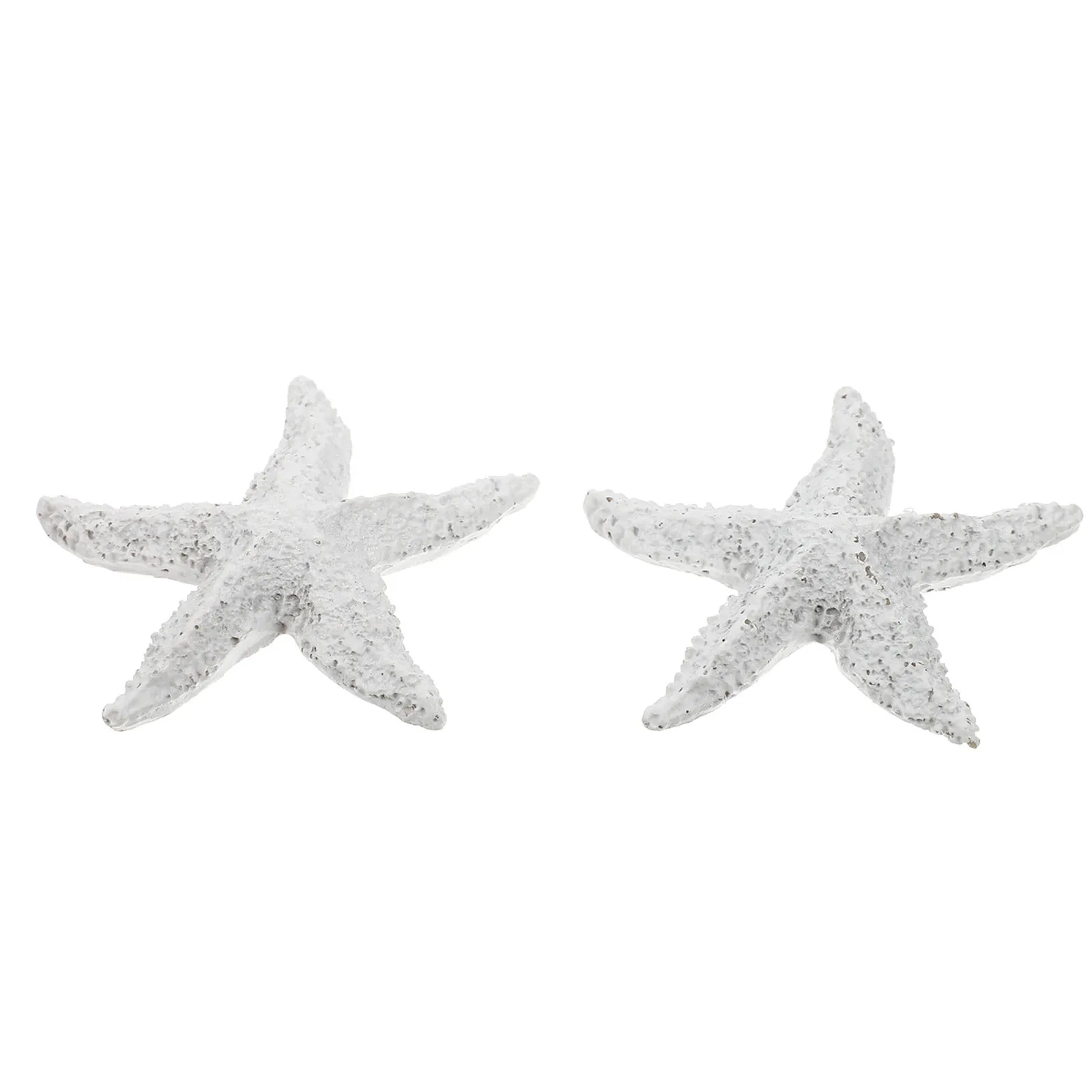 

2pcs Sea Star Decor Resin Fake Marine Animals Aquarium Landscaping Ornament Fish Tank Accessories Decorative Craft For Pond