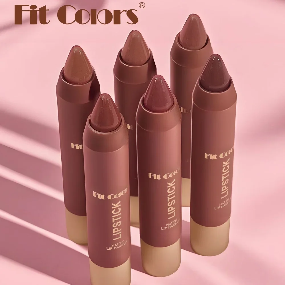 Velvet Matte Lipstick Waterproof Smudge Proof Liquid Lip Liner Pen Moisturizing Nourishing Chocolate Color 6 Shades Cosmetics