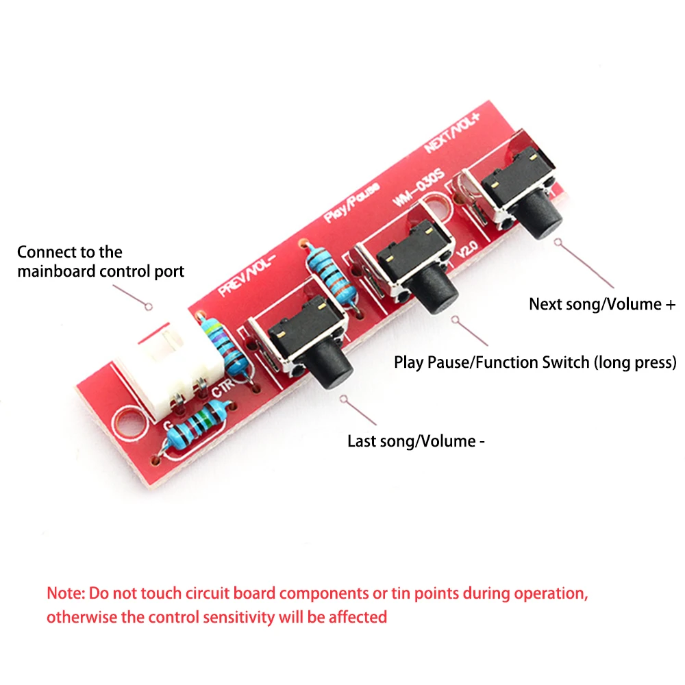 Receptor de áudio Módulo Bluetooth DC 5V-24V Wireless Electronics Stereo Music Decoder Board para sistema de som em casa