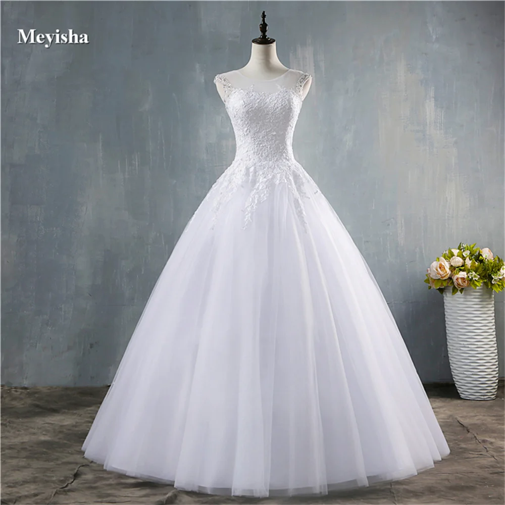 ZJ9144 Wedding Dresses For Brides Plus Size Maxi 18 20 22 24 26 2025 Sexy Open Back Sequns Beads