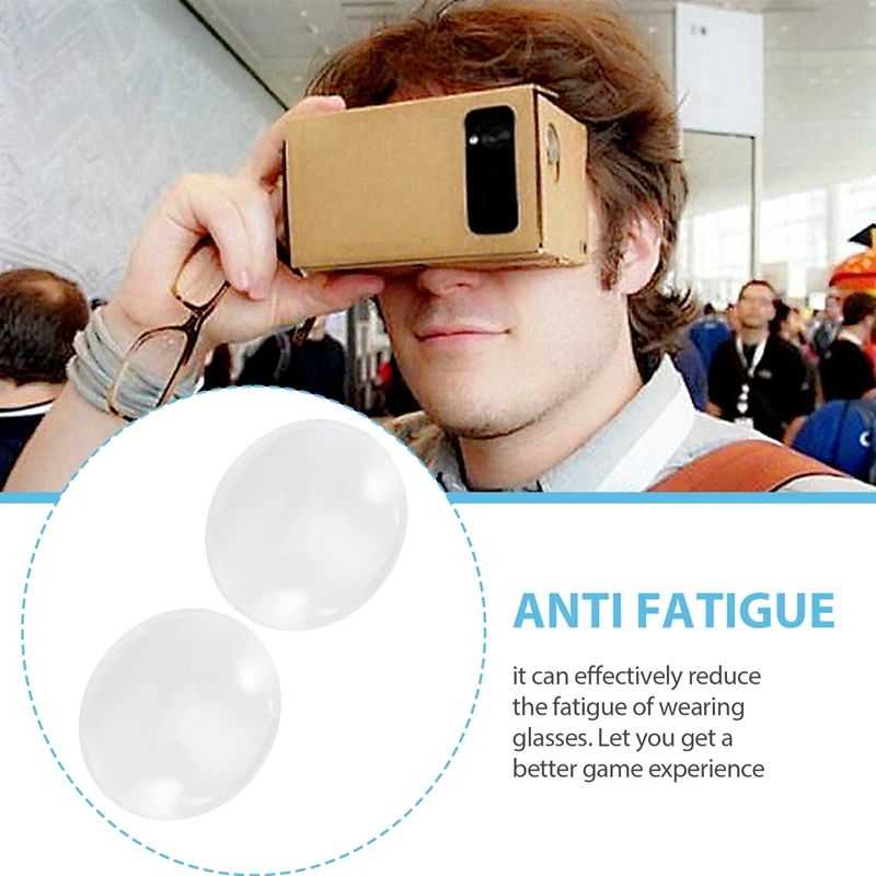 2x für Google Cardboard Virtual Reality VR BiConvex-Objektive, nur 37 mm x 45 mm