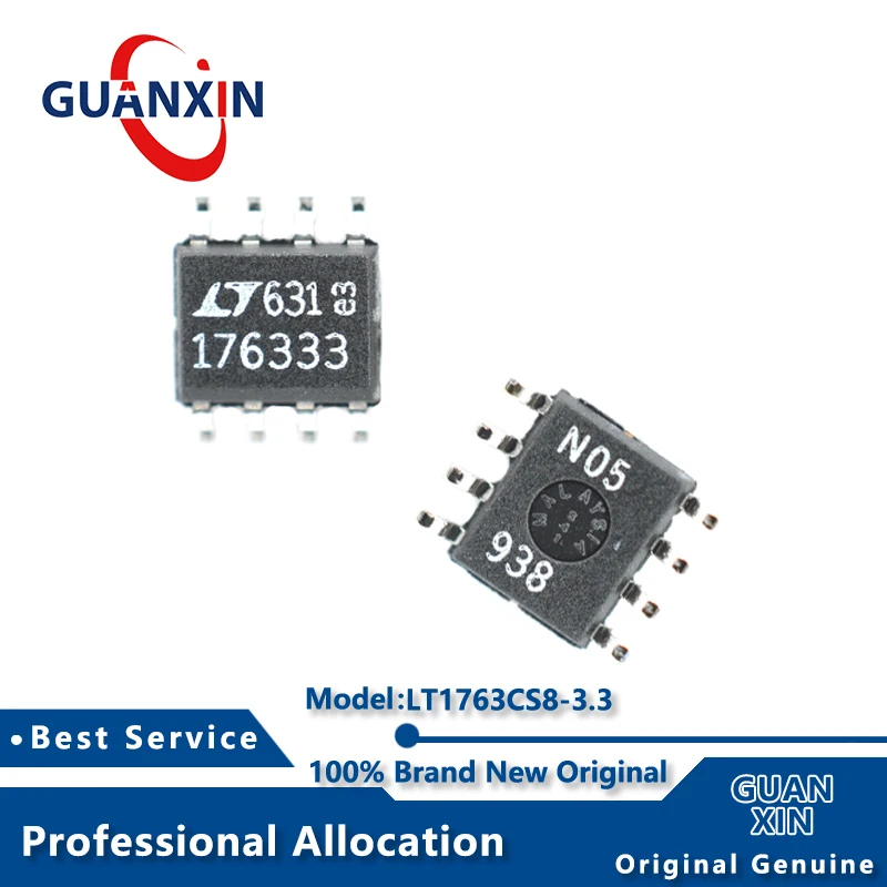 

100% New LT1763CS8-3.3 LT1763IS8-3.3 SO-8 Marking 176333 LT1763
