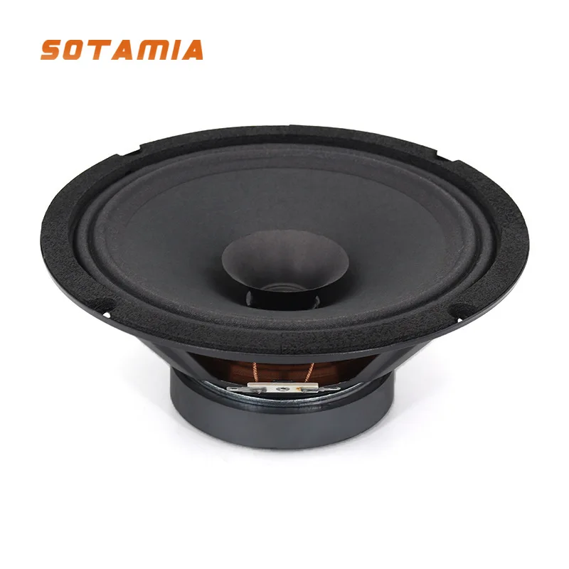SOTAMIA 1PCS 8 Inch Round Full Range Speaker 8 Ohms 85 Watts Full Range Cloth Edge 100 Magnetic 25 Core Speaker