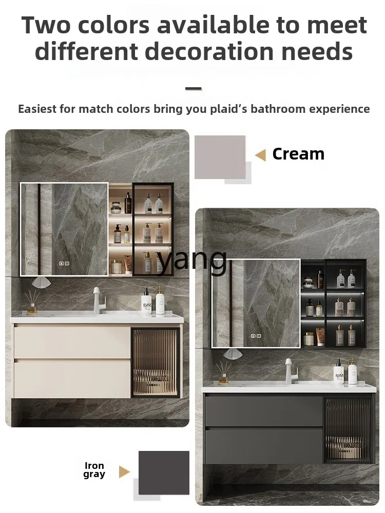 lmm honeycomb aluminum bathroom cabinet combination toilet washbasin ceramic integrated wash basin