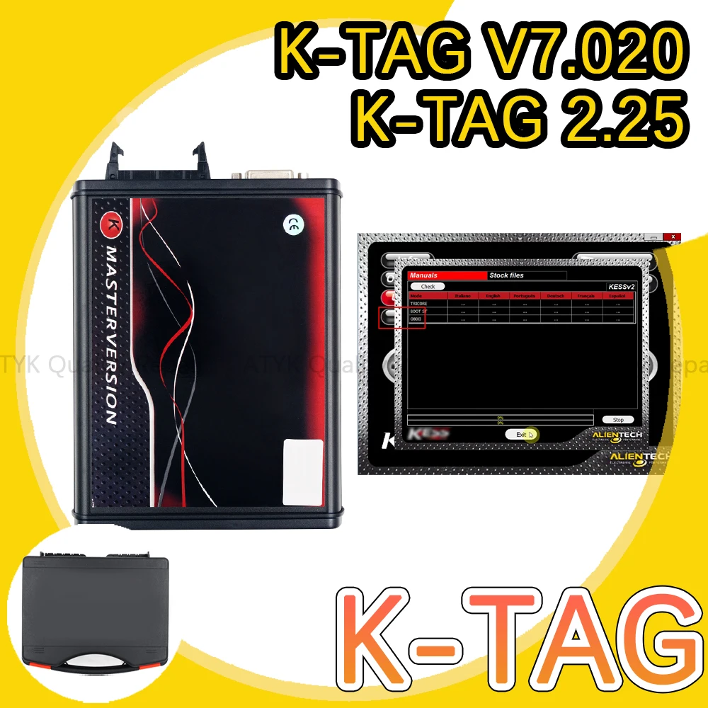 

KTAG V7.020 2.25 obd2 scanner Ktag ECU Chip Tuning Programmer Tool diagnostics for cars trucks auto Online Repair tools NEW 2024