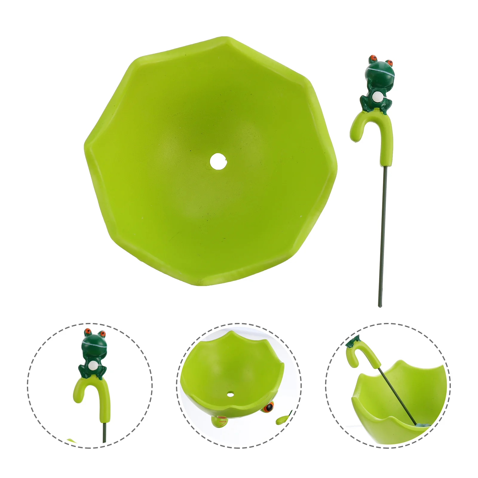 

Umbrella Design Resin Flower Pot for Succulents with Drain Hole Desktop Planters for Indoor Home Garden Nursery Decor