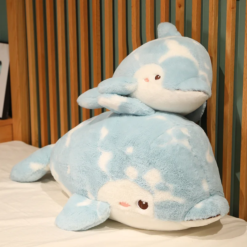 

50-90cm Soft Series Animal Pillow Stuffed Plush Dolphin Toy Doll Children Accompany Doll Gifts Sleep Cushion