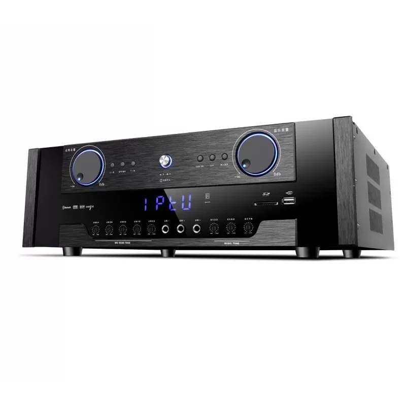 2026 New Bluetooth Power Amplifier  2.1 Channel HiFi Stereo for KTV Karaoke