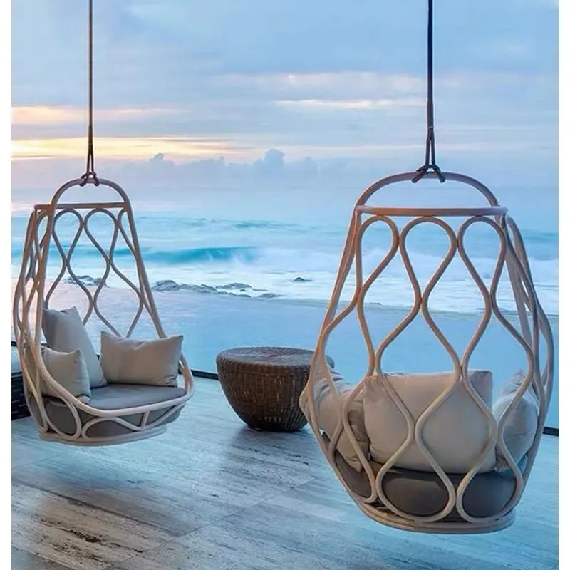 Indoor swing leisure bird's nest hanging chair rocking chair balcony household rattan chair outdoor lazy cradle hanging basket