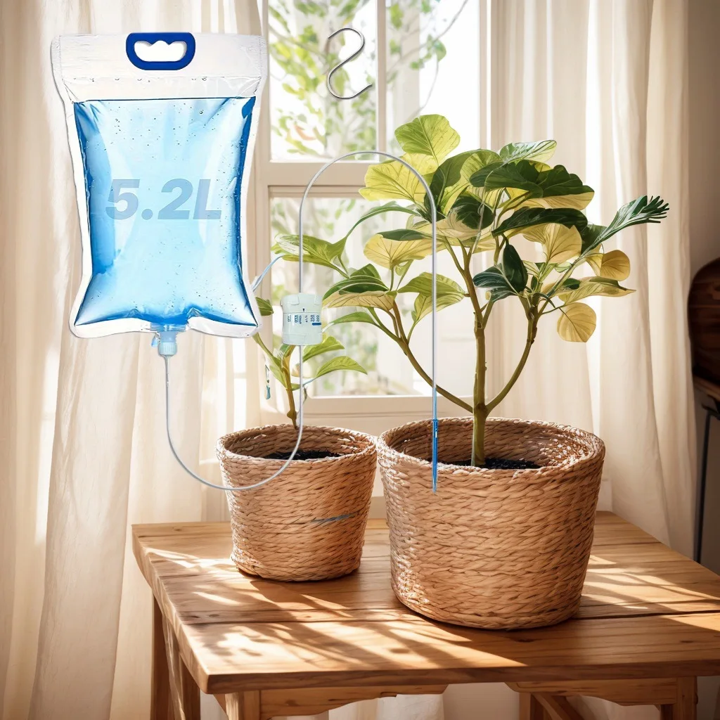 Adjustable Automatic Drip Watering Bag System For Potted Plants Garden Greenhouse Flower Care Slow Release Irrigation Kit