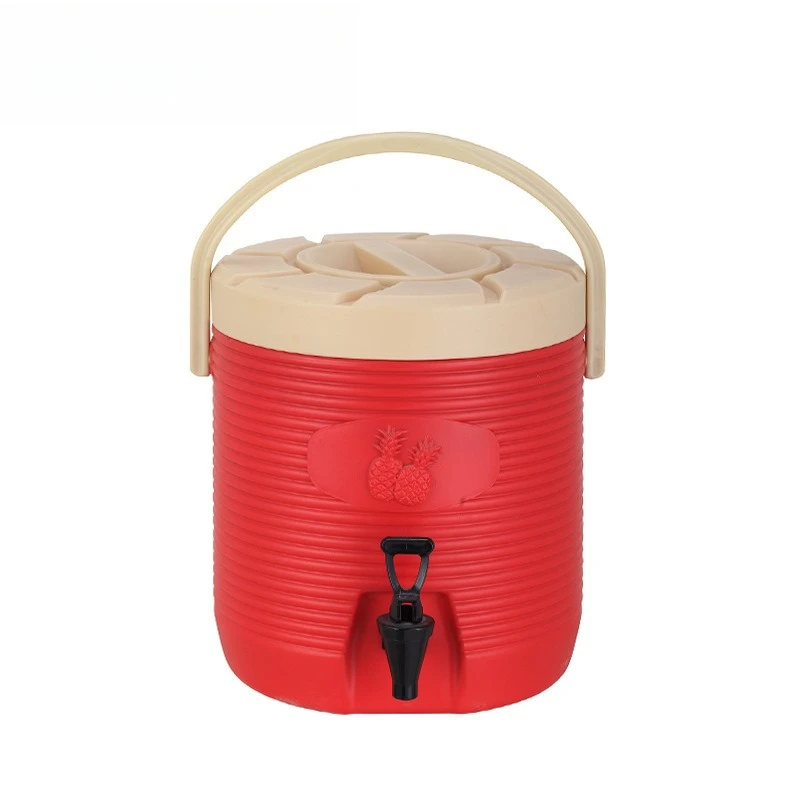 

Thickened plastic stainless steel bile insulation milk tea bucket beverage cold and hot water soy milk herbal tea