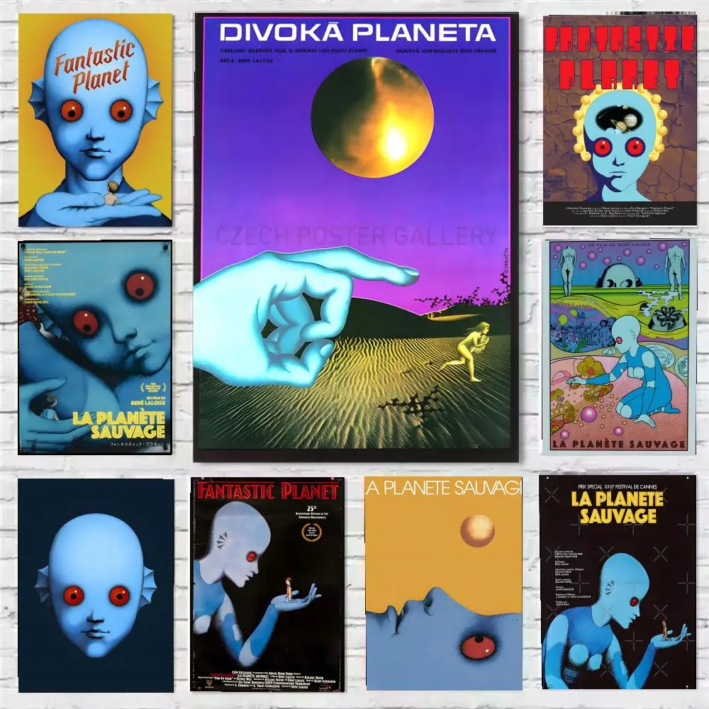 Poster Sticky HD Quality Wall Art Retro  For Home Room Wall Decor F-Fantastic PlanetS