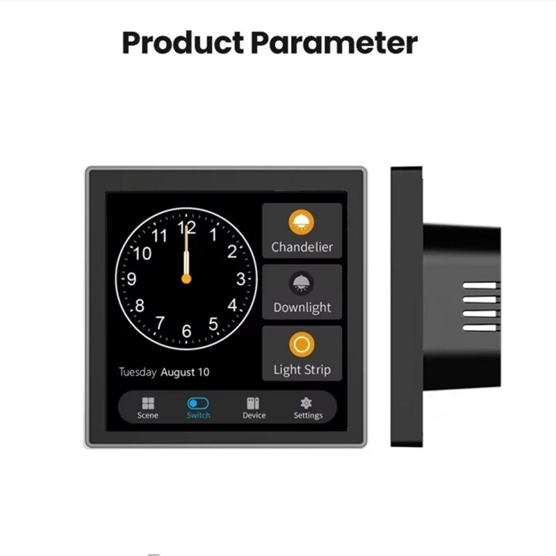 

T3E Panel Switch Touch Screen Panel EU Smart Control Panel Switch Zigbee Smart Home Wall Push Light Switch