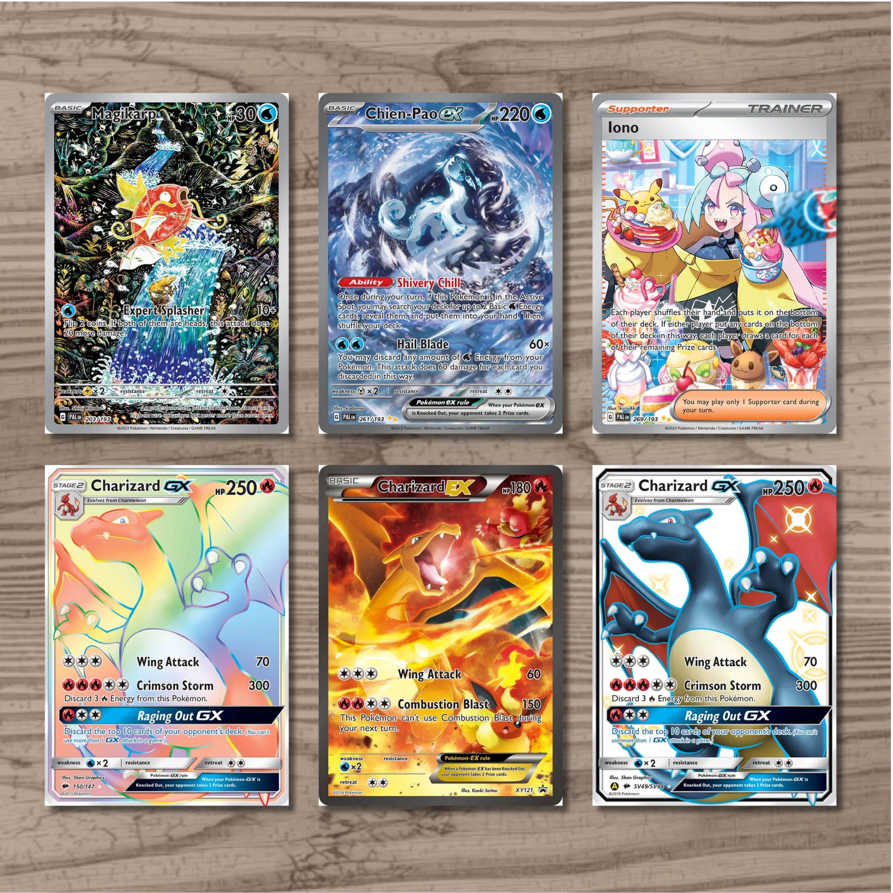 Cartes Proxy TCG Holographiques de Qualité Supérieure - SV Paldea Evolved, Hidden Fates & Plus - Collection de Répliques