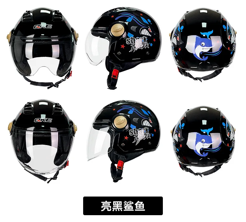 Unisex Lightweight Motorcycle Half Helmet 3C Certified Summer Sun Protection ABS Material Four Seasons Safe Cool Riding Cap