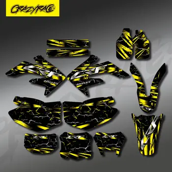 適用於 Honda CRF250X 2004 2005 2006 2007 2008 2009 2010 2011 2012 CRF 250 X CRF 250X 摩托車圖形貼紙客製化套裝 10 最佳銷售 本田 CRF 250 2012 - №1