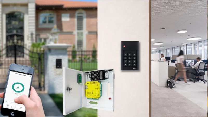 Tuya Wifi Access Control Panel Mobile App Bluetooth Lange-palette Control 2 Leser Hause Türschloss Sicherheit