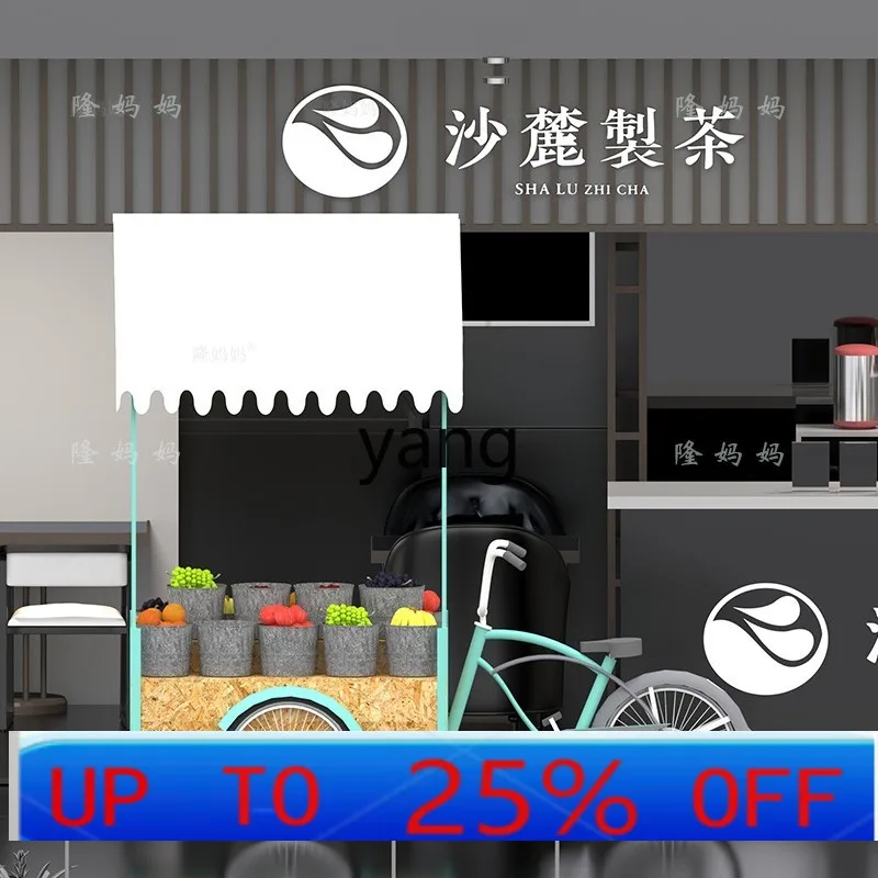 

Lh Mobile Snack Cart Street Stall Coffee Cart Fruit Drink BBQ