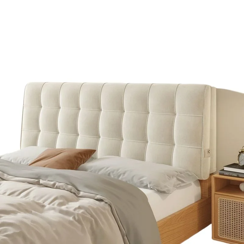 

Head cushion, cream wind bed back cushion, soft bag, bedroom anti-collision removable and washable