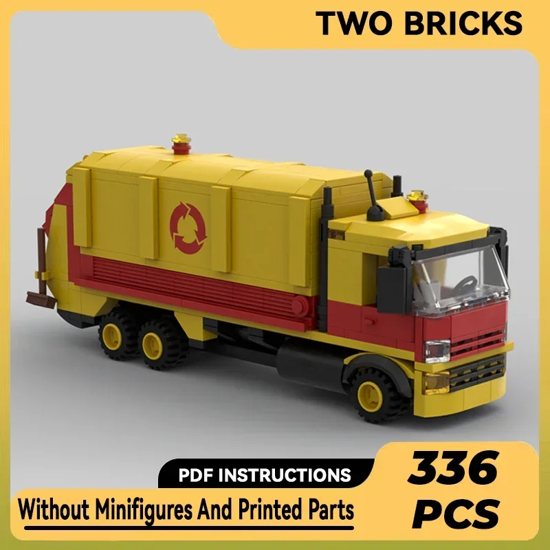 City Car Model Moc Building Bricks Refuse Collection Truck Technology Modular Blocks Gifts Christmas Toys DIY Sets Assembly