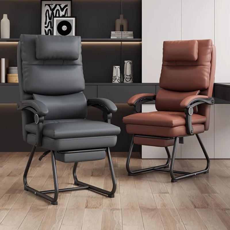 

Pillow Design Office Chair Leg Rest Armrests Home Ergonomic Office Chair Study Leather Chaise De Bureau Furniture Accessories