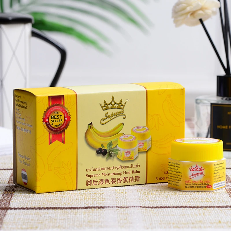 1 Box 20g Natural Banana Oil Anti-Drying Crack Foot Cream Heel Cracked Repair Cream Removal Dead Skin Hand Feet Care