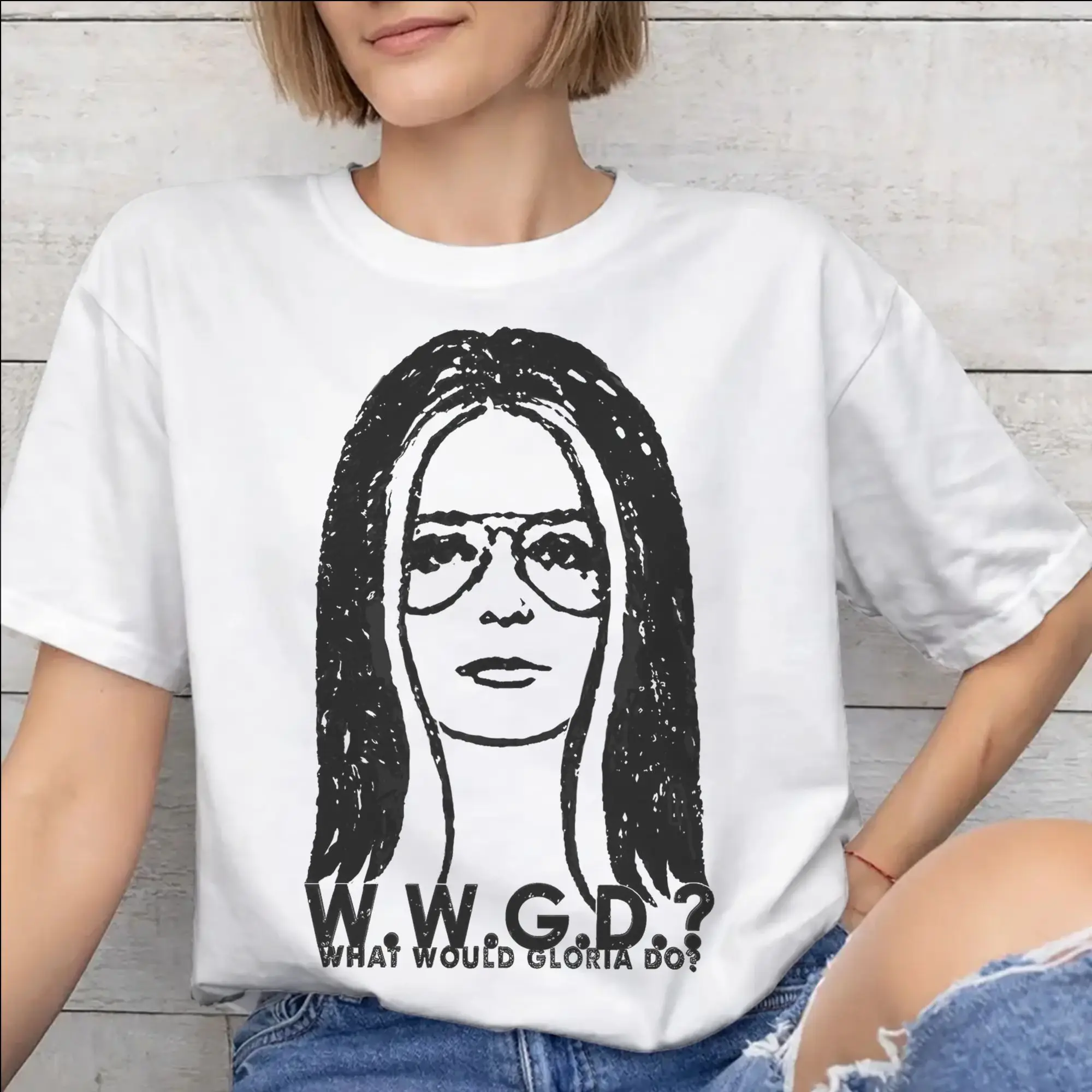 RIP Gloria Steinem  Merch Unisex T Shirt Pure Cotton Tee Graphic Print  T-shirt Clothes