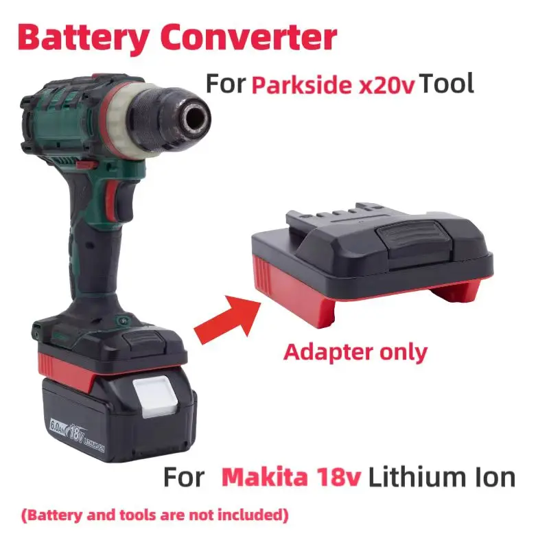 Batterien Konverter für Makita Parkside Adapter für Makita18V Konverter zu Parkside Lidl Werkzeuge Leistung ( ﻿ Nur Adapter)