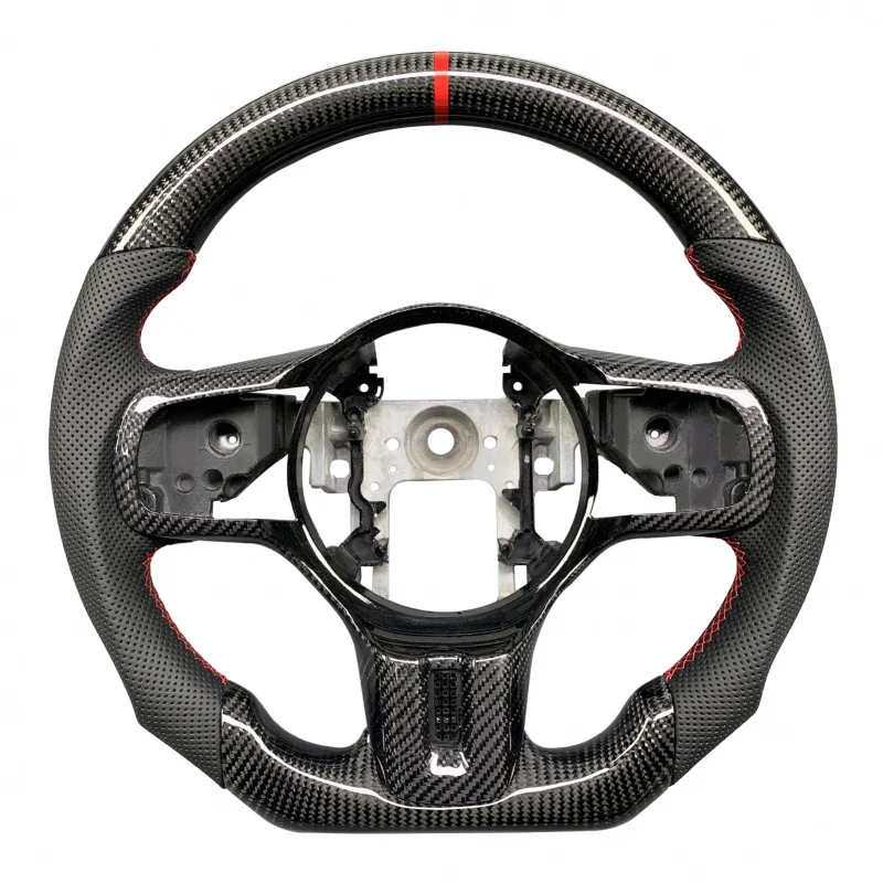

Customized Real Carbon Fiber Perforated Leather Steering Wheel Lancer Final Edition X FQ-400