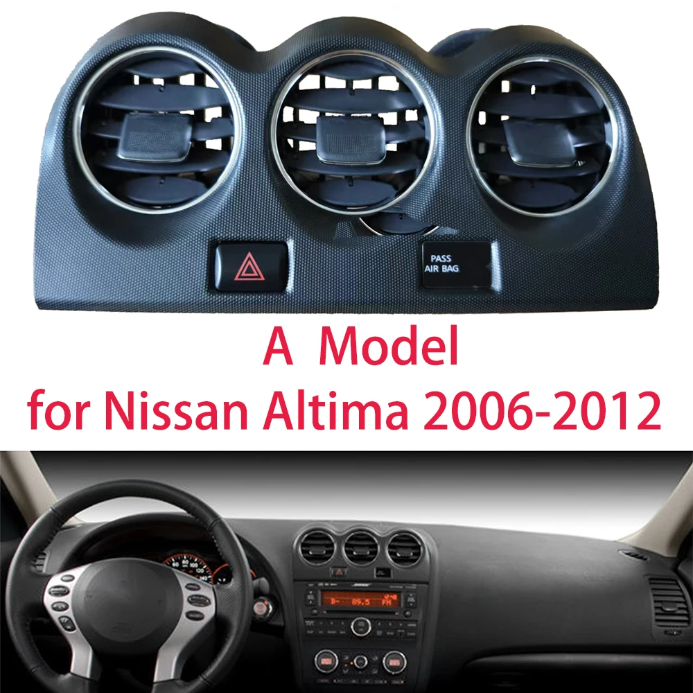 YAOCAISS-2 for Nissan Altima 2006-2012 Air Vent Outlet Air-conditioning Fresh Air Outlet Vent center grille AIR WINDOW