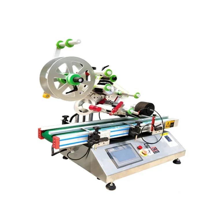 Fully Automatic Desktop Flat Surface Labeling Machine top Labeler for Square Bottles Flat Products