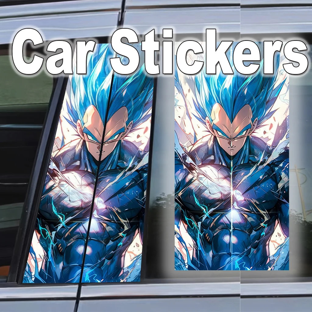 

Dragon Ball Waterproof Car Sticker B-pillar Anti-scratch Sticker Super Saiyan Anime Self-adhesive Anti-rub Decoration Auto Parts