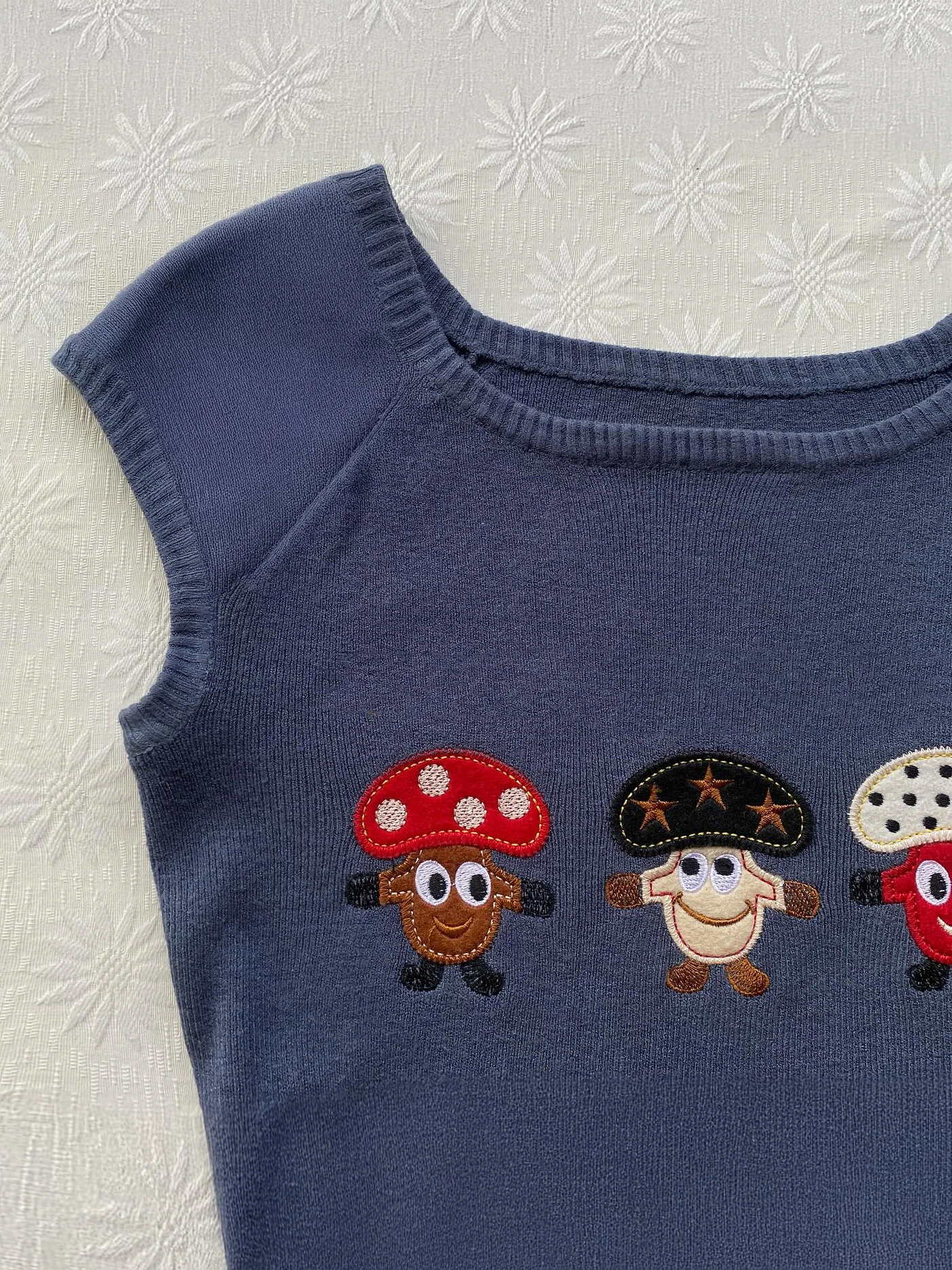 Original azul dibujos animados Patchwork ceñido al cuerpo Dr mujer verano Vintage Retro cintura cosida ort Sve falda de mezcla de algodón