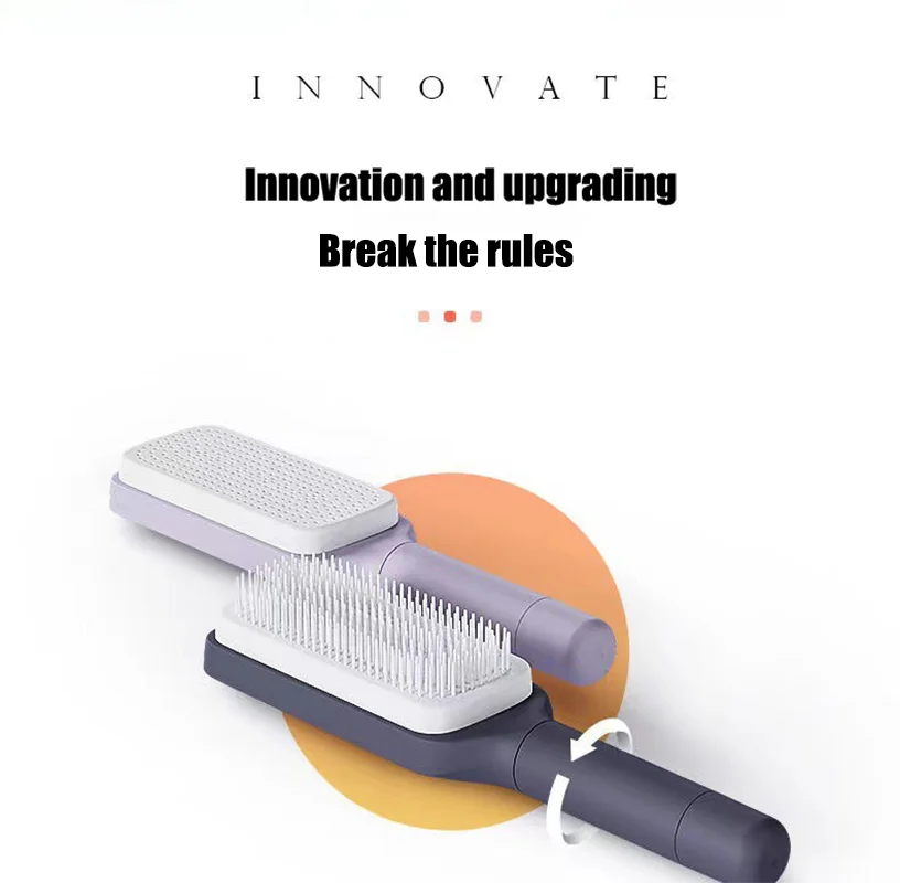 

Self Cleaning Hairbrush Women Hair Brush One-key Cleaning Hair Loss Airbag Scalp Massage Comb Anti-Static Hairbrush