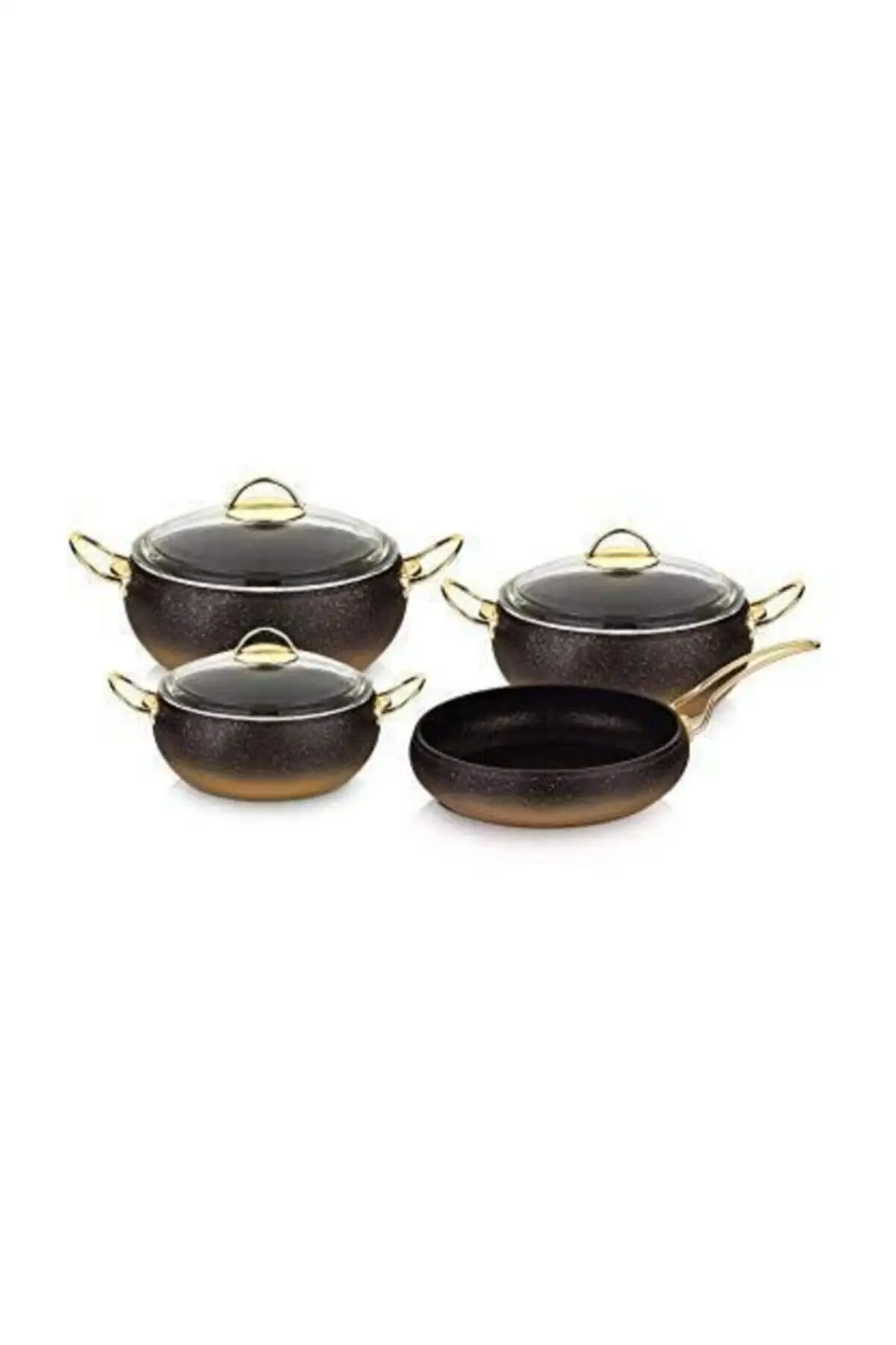 

DOLBOVI 7 piece granite Cookware Gold color Cookware Set