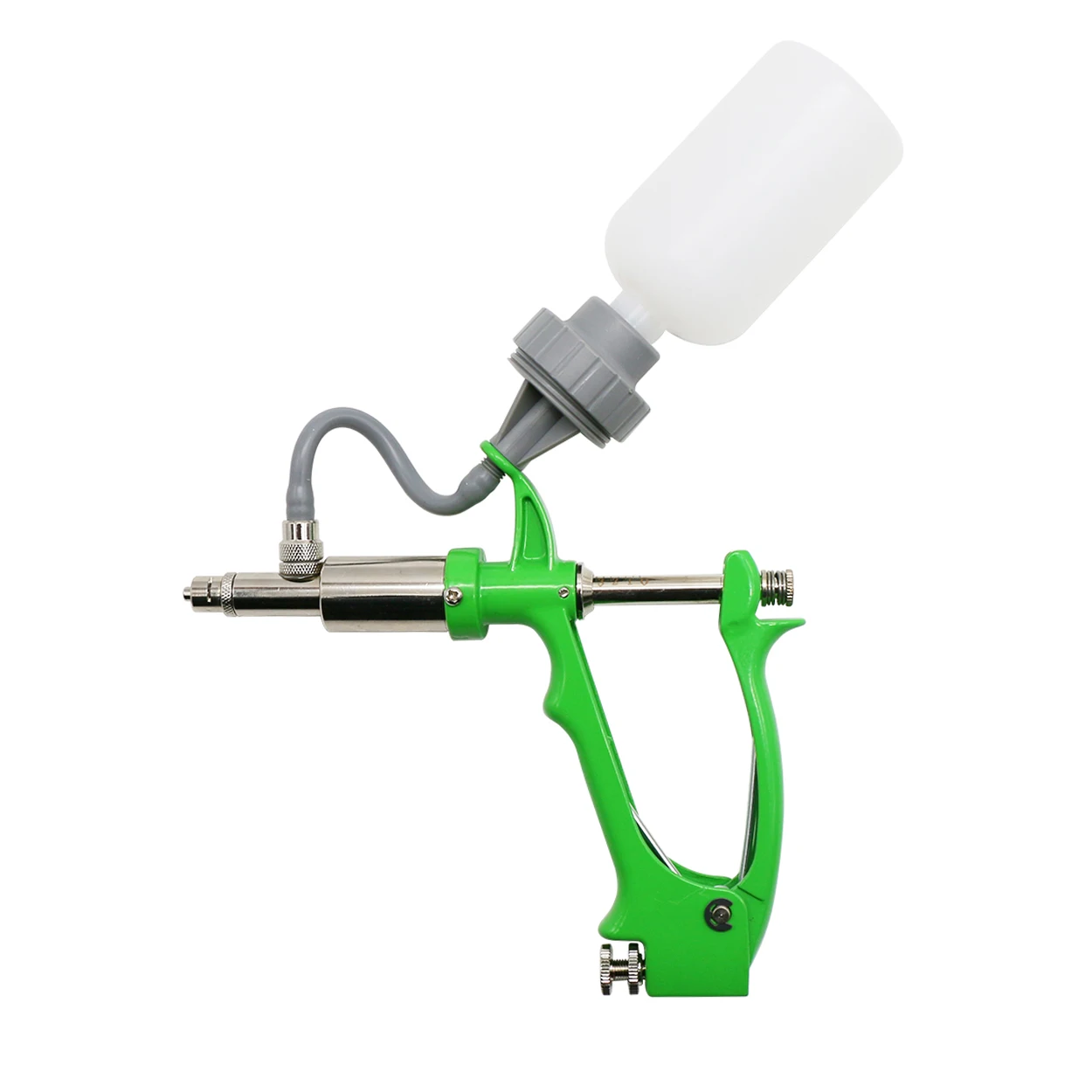 

1Pc 2/5ml Chicken Pig Bull Sheep Automatic Syringe with 2 Vaccine Bottles Poultry Adjustable Continuous Vaccine Injection