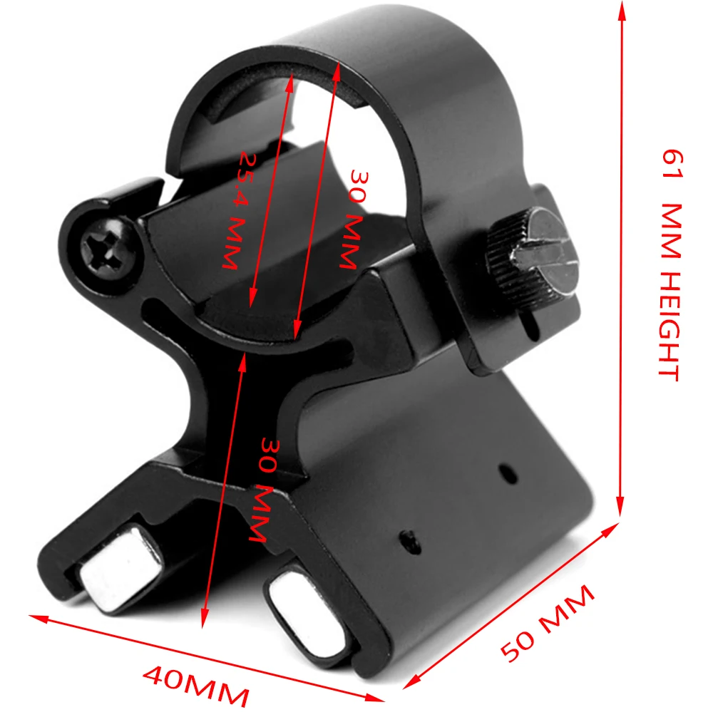 Magnetic Scope Mount Magnet Tactical Flashlights Mounts Strong X Holder Led Riflescope Laser 1 inch Lanterna Bracket Hunting