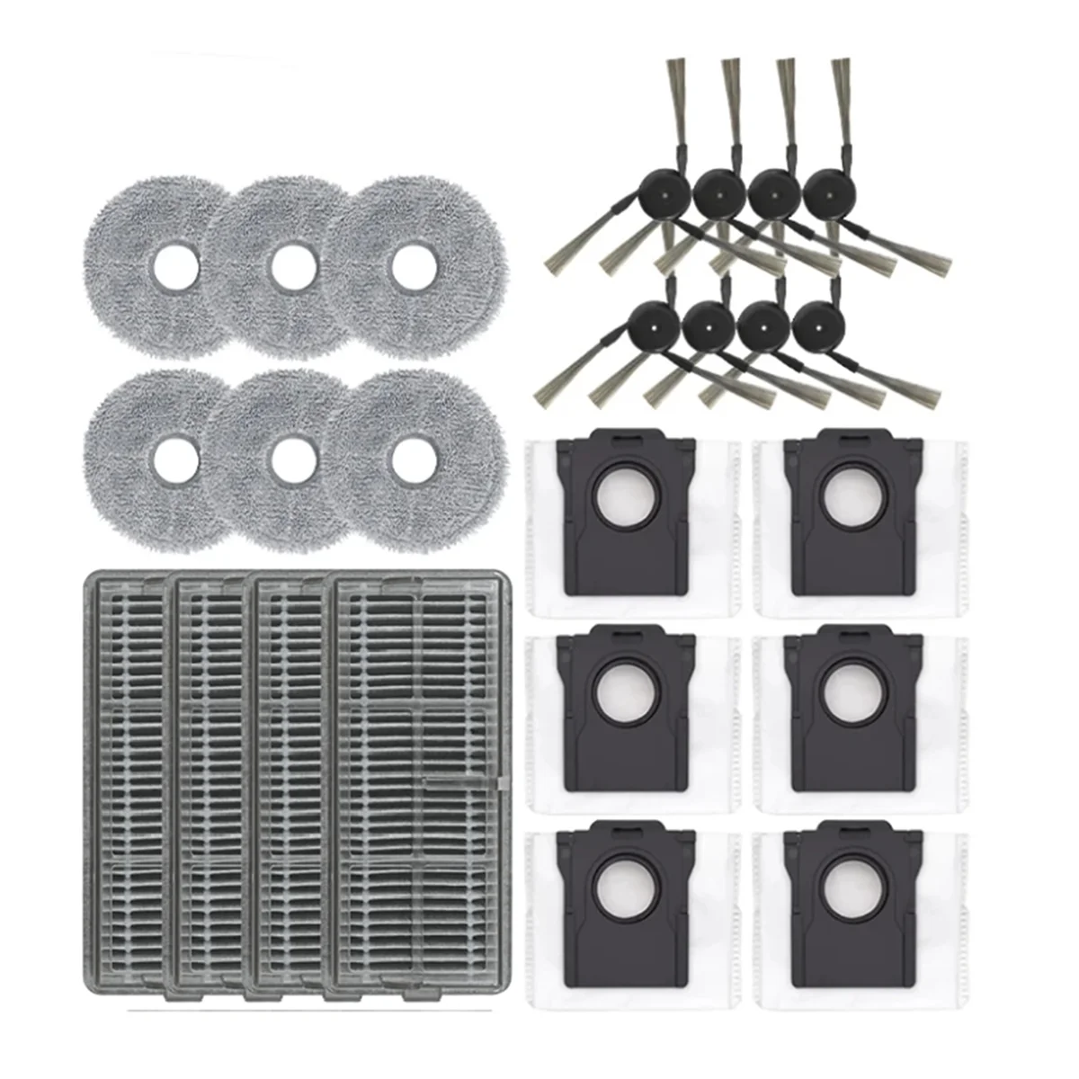 ใช้งานร่วมกับ Dreame X40 Pro Ultra แปรงด้านข้าง HEPA FILTER Mop ผ้าถุงเก็บฝุ่นอุปกรณ์เสริมอะไหล่ทดแทน