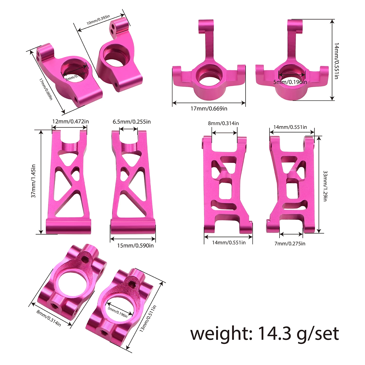 Metall Achsschenkel C Naben Aufhängung Arme CVD Welle Für 1/24 Losi Micro b Wltoys 244016 Rc 2WD Buggy Chassis Linkage Upgrade
