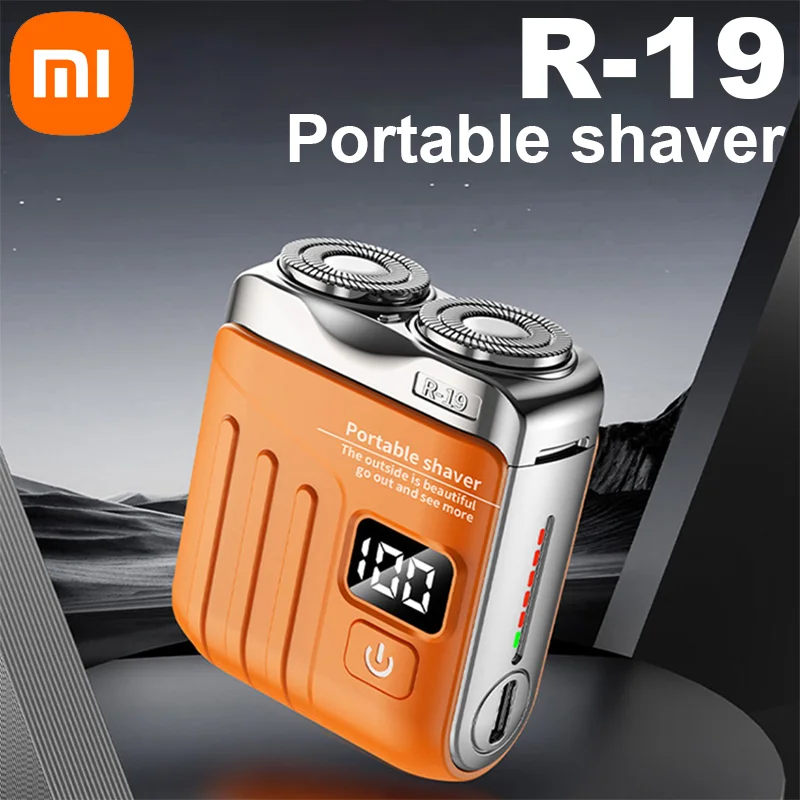 Xiaomi Electric smart shaver Digital Display Mini Dual Blade Rechargeable Shaver Household Car Shaver Powerful Men's Gift Shaver